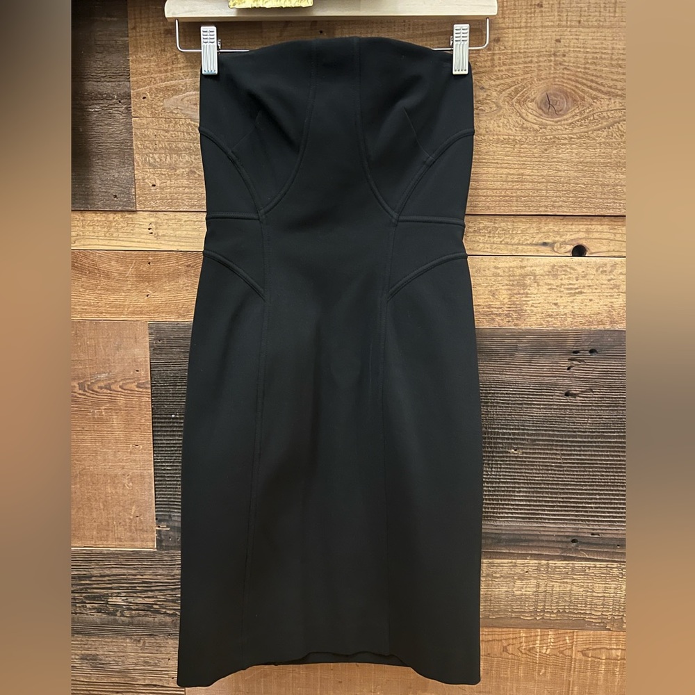 Helmut Lang black strapless dress - size 0